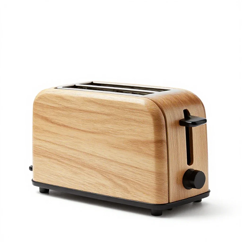 Two-slot toaster isolated on a white background