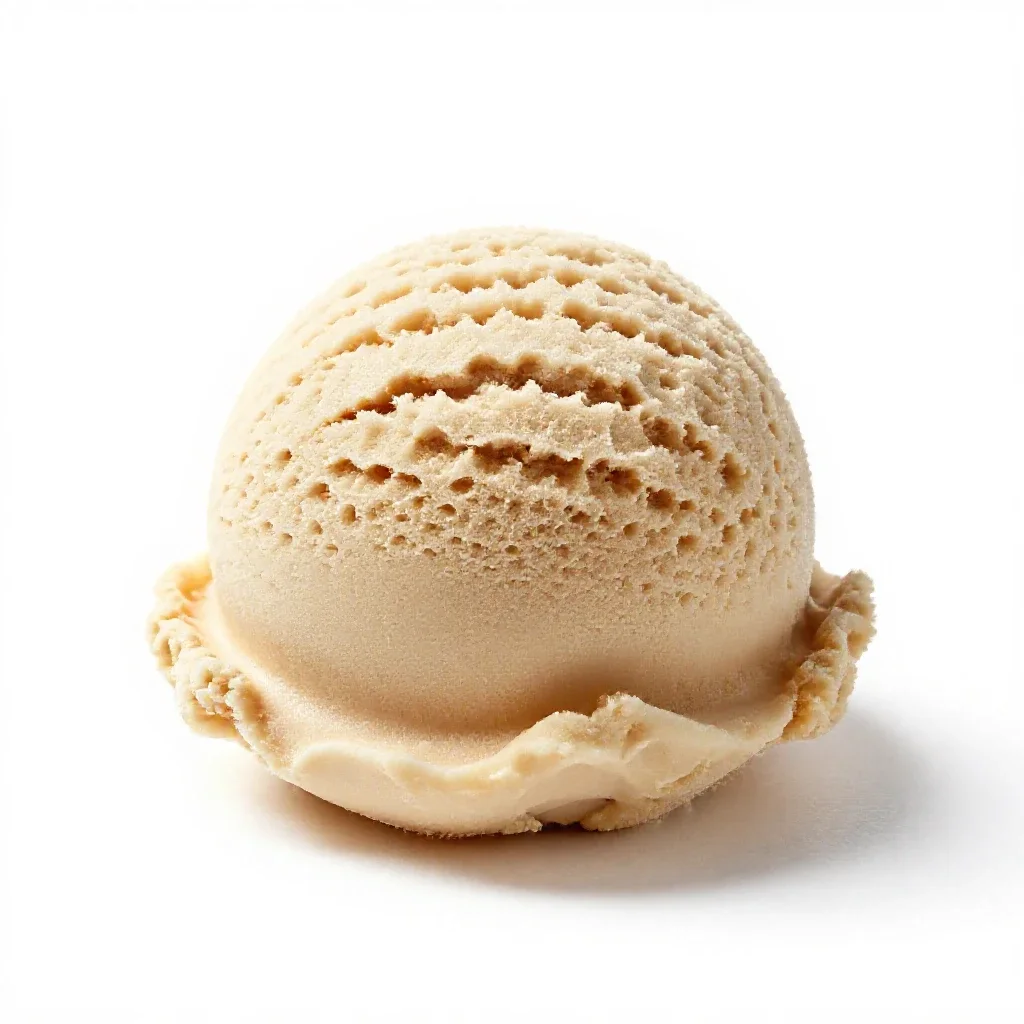 Ice cream scoop isolated on a white background