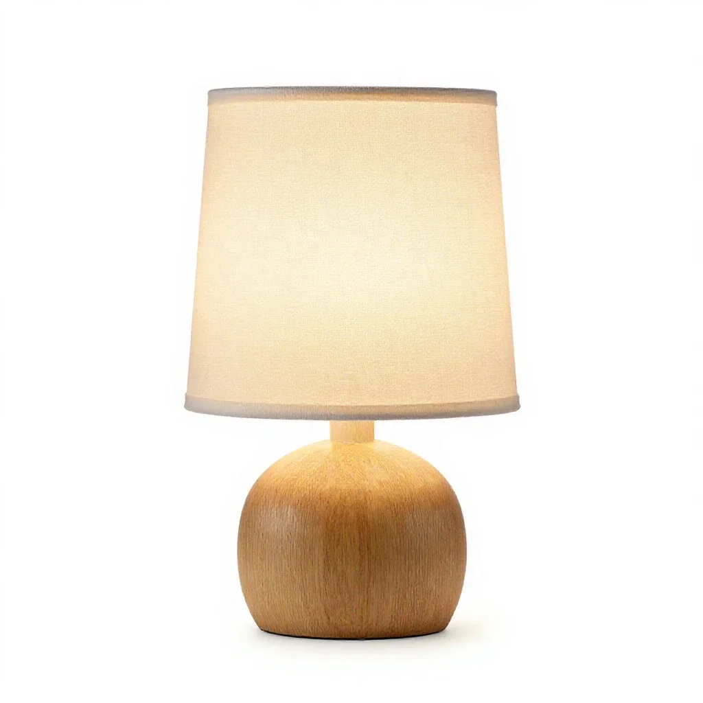 Bedside touch lamp isolated on a white background