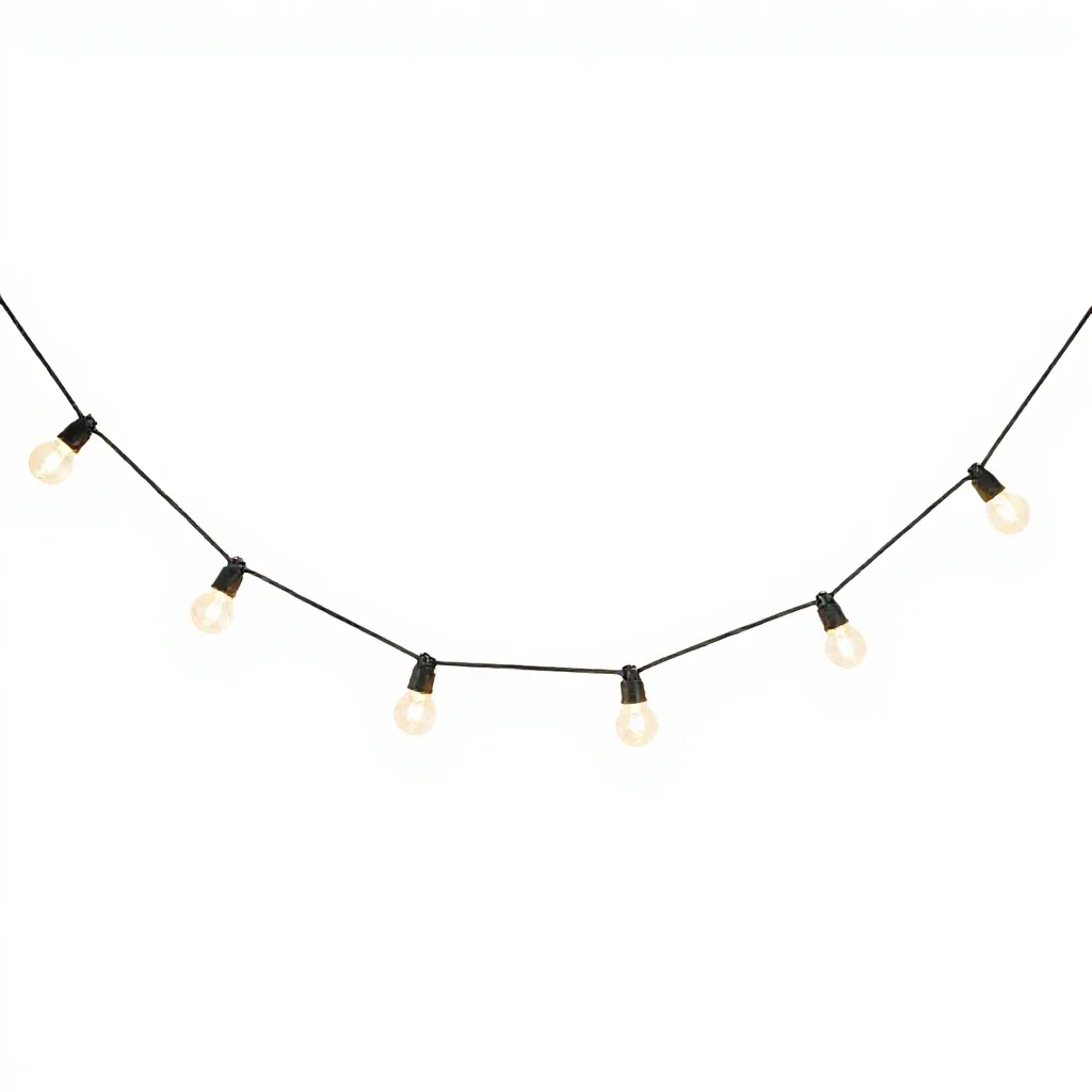 Festoon string light isolated on a white background