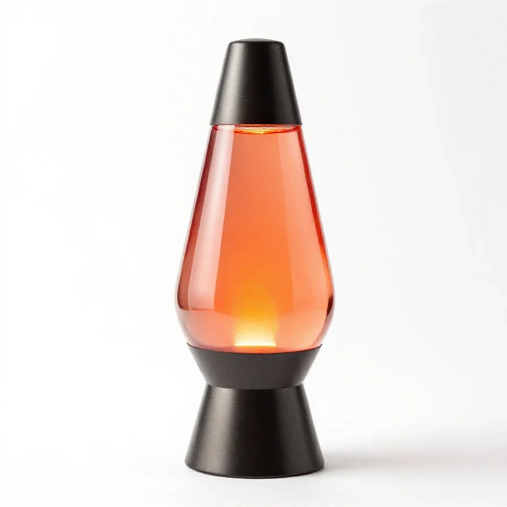 Lava lamp isolated on a white background