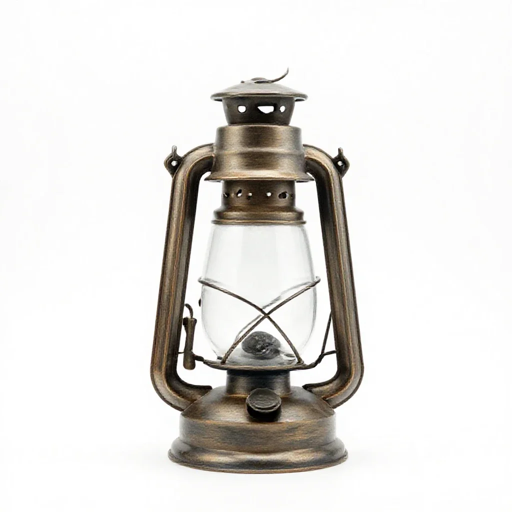 Storm lantern isolated on a white background