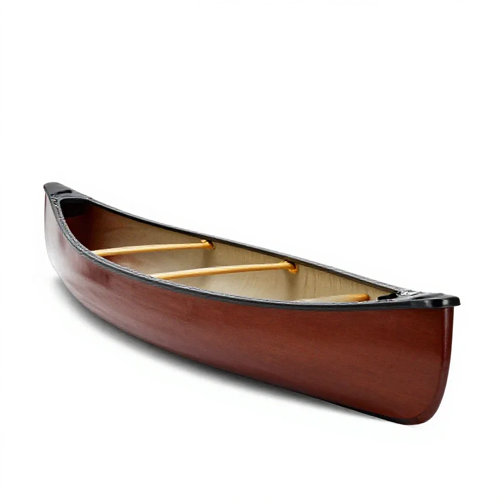 Canoe isolated on a white background