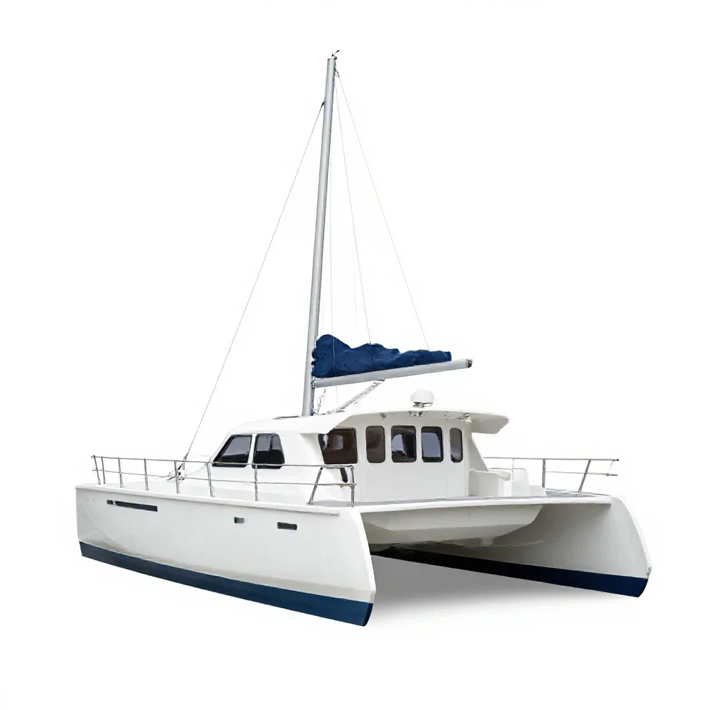 Catamaran isolated on a white background
