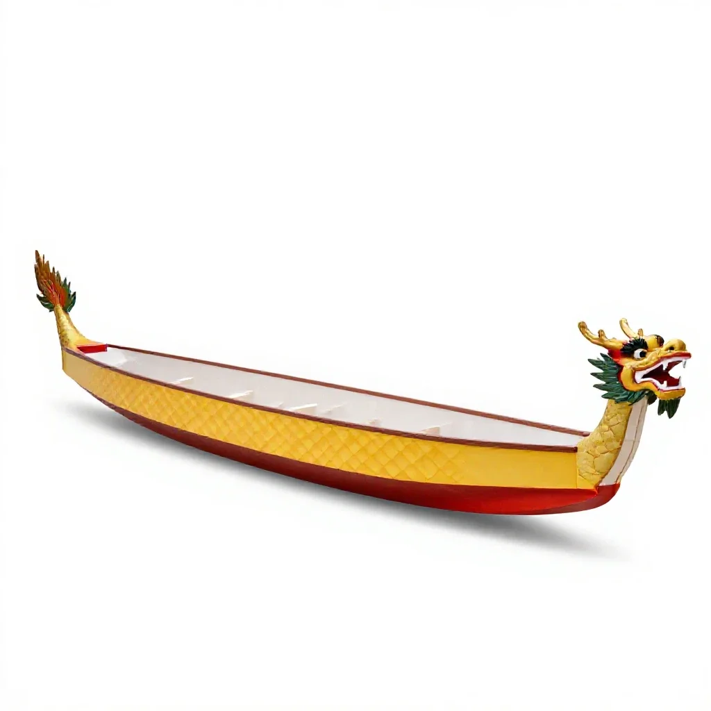 Dragon boat isolated on a white background