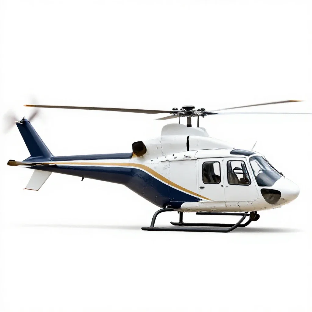 Helicopter isolated on a white background