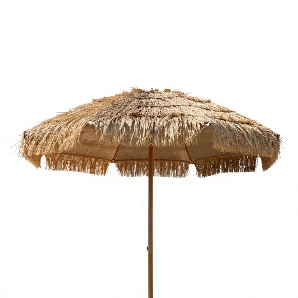 Beach umbrella isolated on a white background