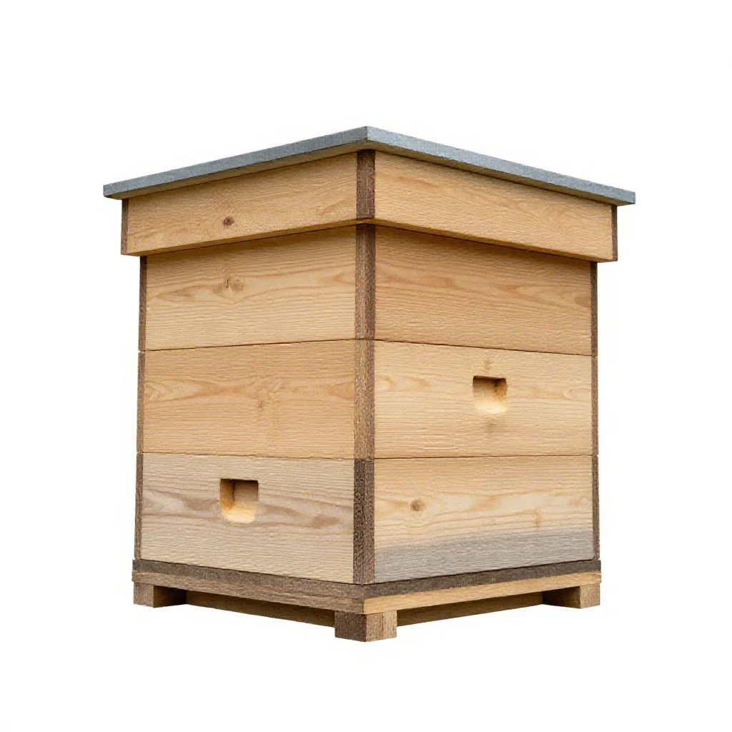 Beehive box isolated on a white background