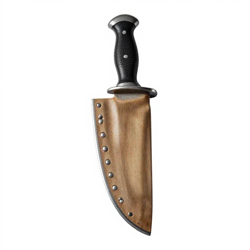 Machete in a sheath isolated on a white background