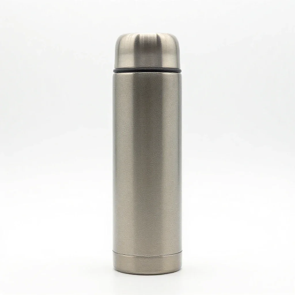 Thermos flask isolated on a white background