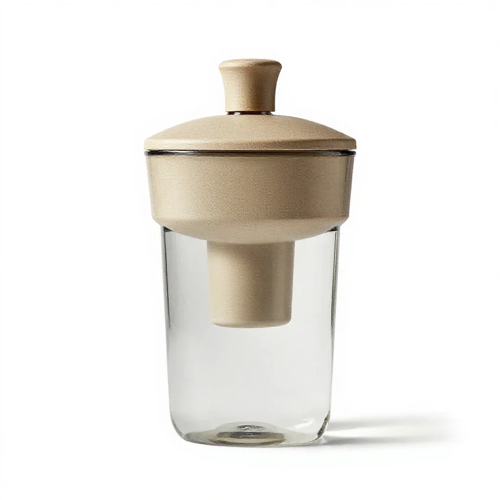 Water filter bottle isolated on a white background