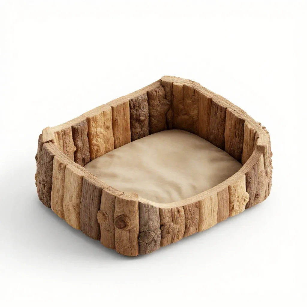Cat cave bed isolated on a white background