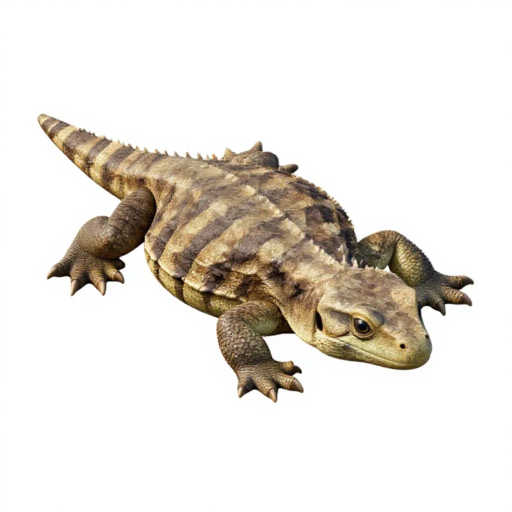 Reptile hide isolated on a white background