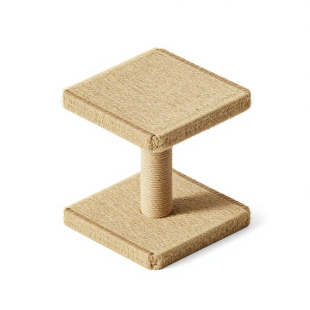 Scratching post isolated on a white background