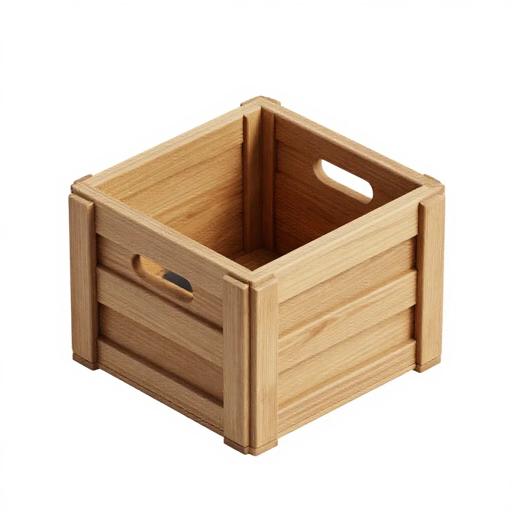 Travel crate isolated on a white background