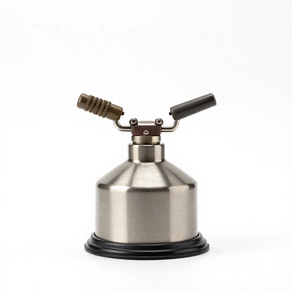 Bunsen burner isolated on a white background