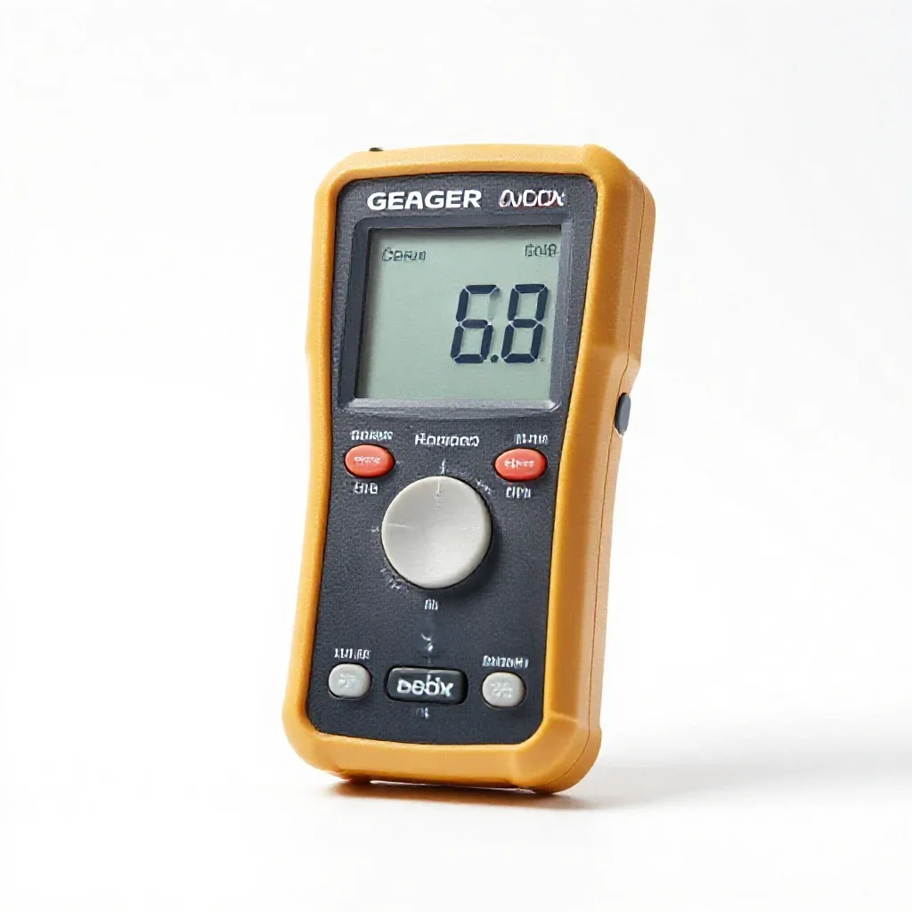 Geiger counter isolated on a white background