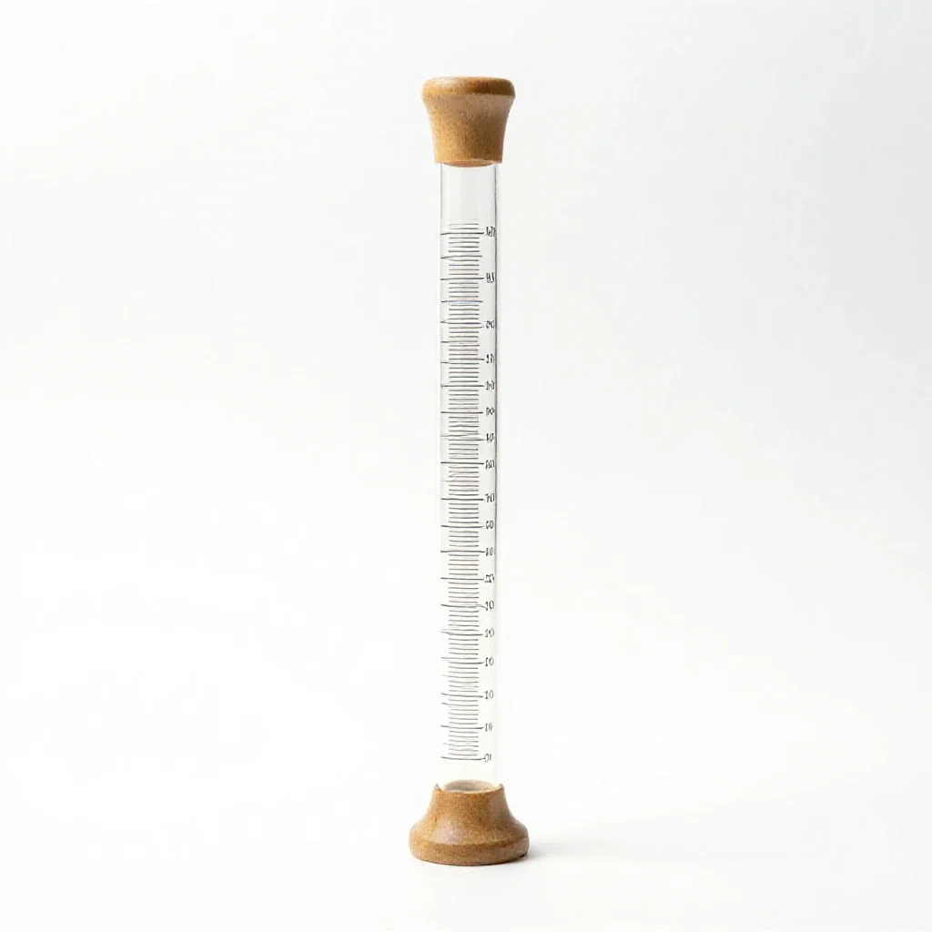 Graduated cylinder isolated on a white background