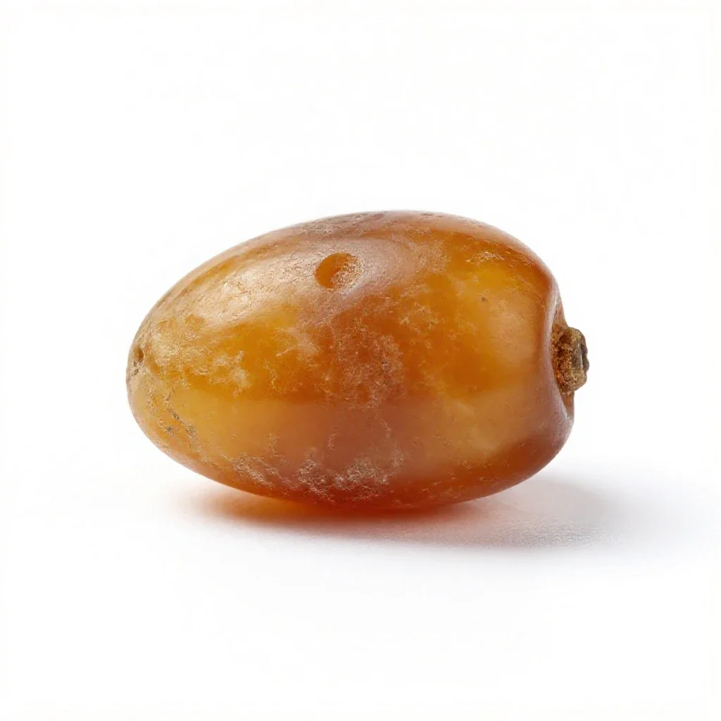 Amber specimen isolated on a white background