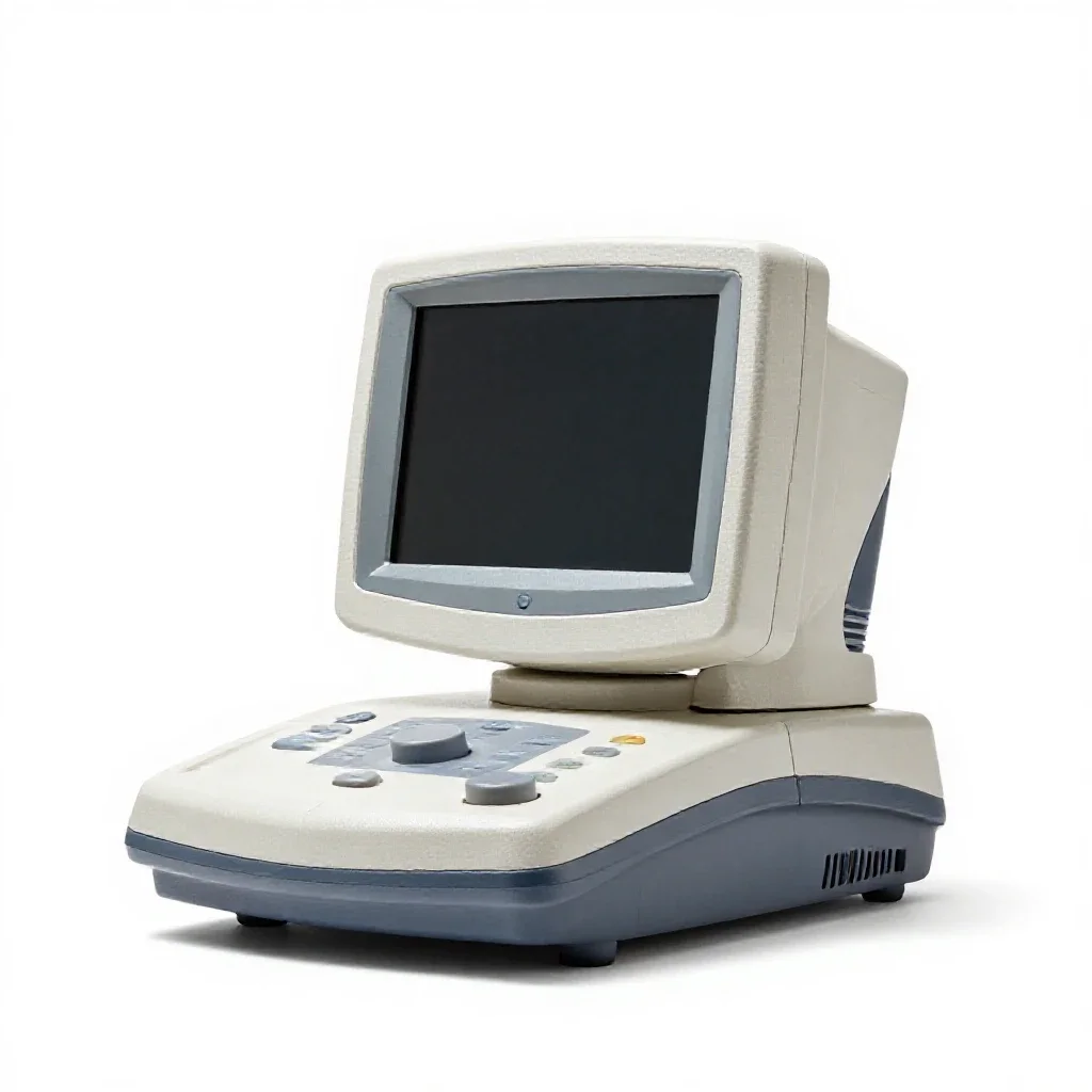 Med-bay diagnostic scanner isolated on a white background