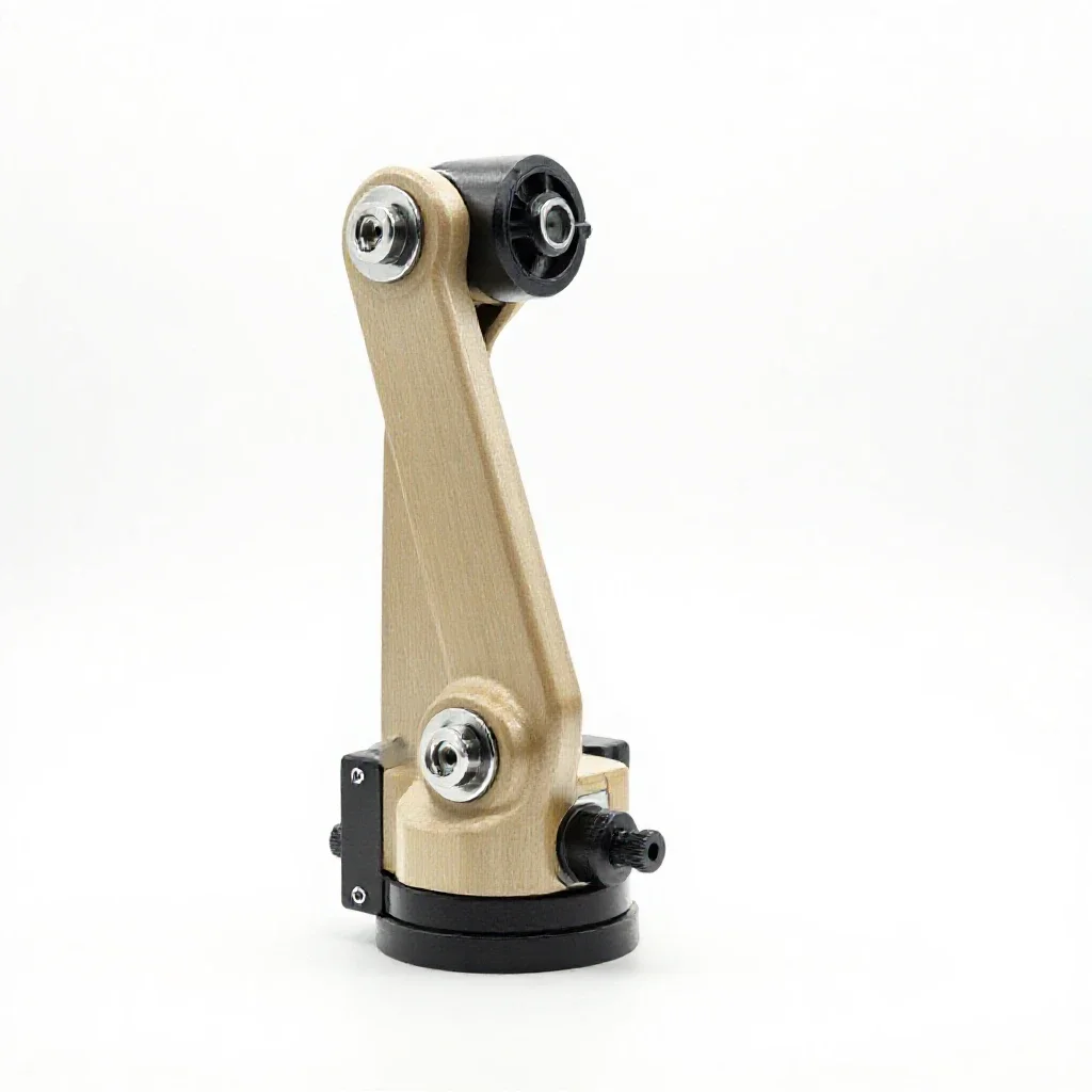 Servo actuator arm isolated on a white background