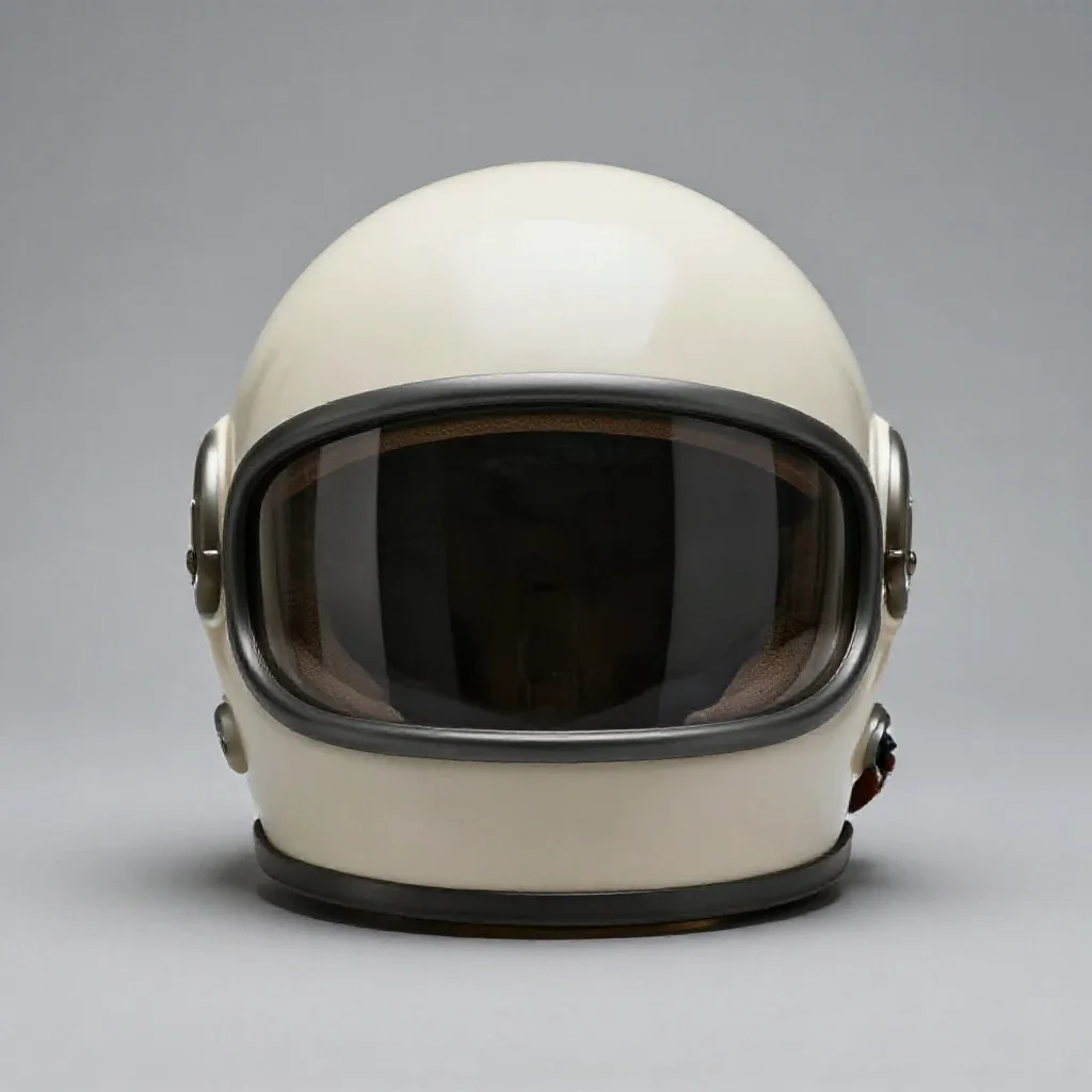 Space helmet isolated on a white background