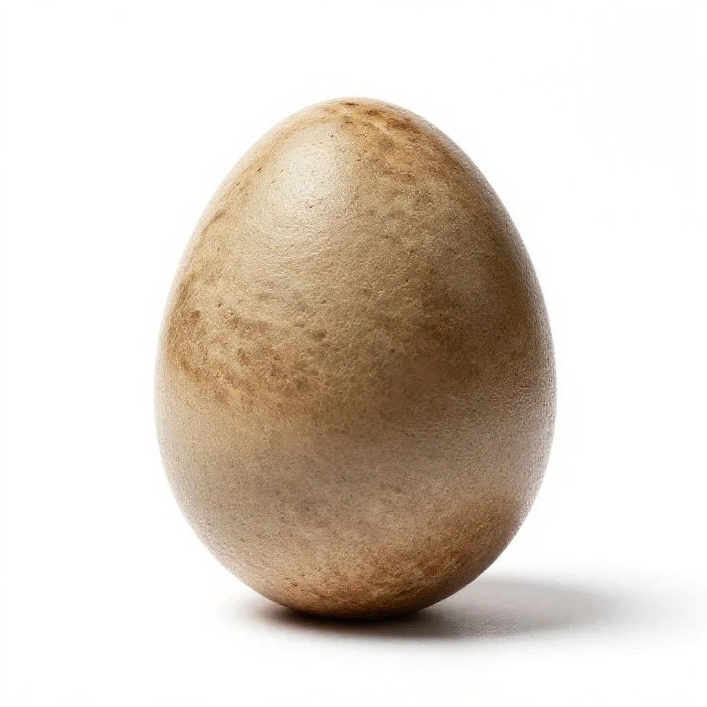 Xeno egg casing isolated on a white background