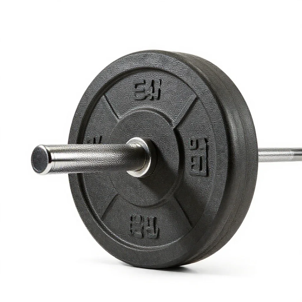Barbell plate isolated on a white background