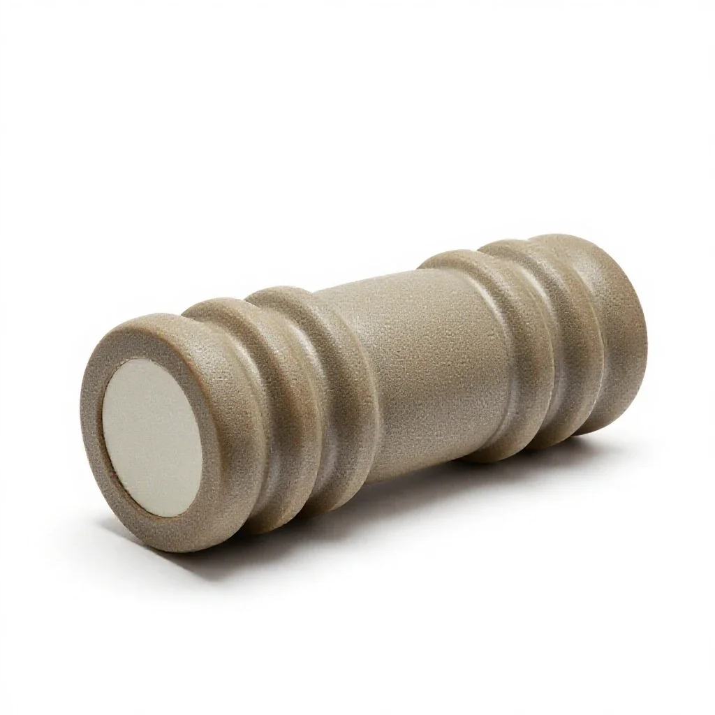 Foam roller isolated on a white background