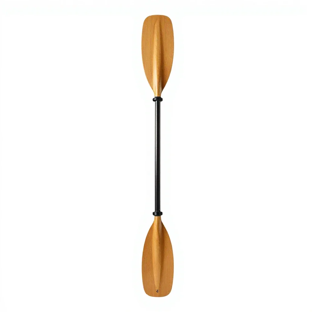 Kayak paddle isolated on a white background
