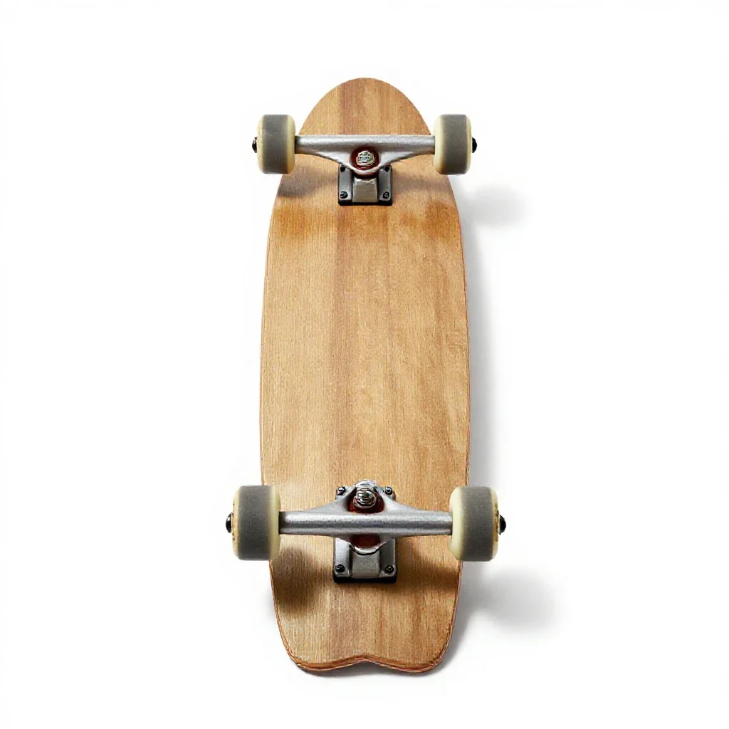 Longboard isolated on a white background