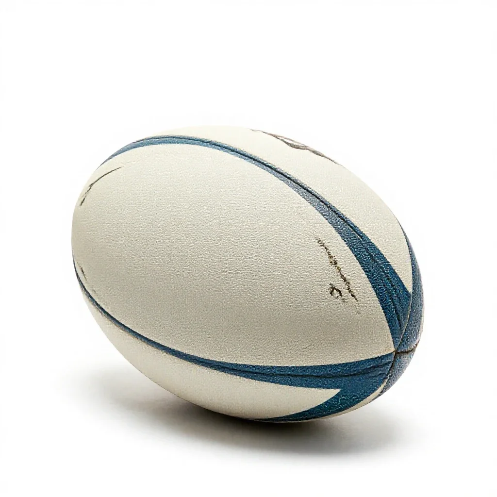 Rugby ball isolated on a white background