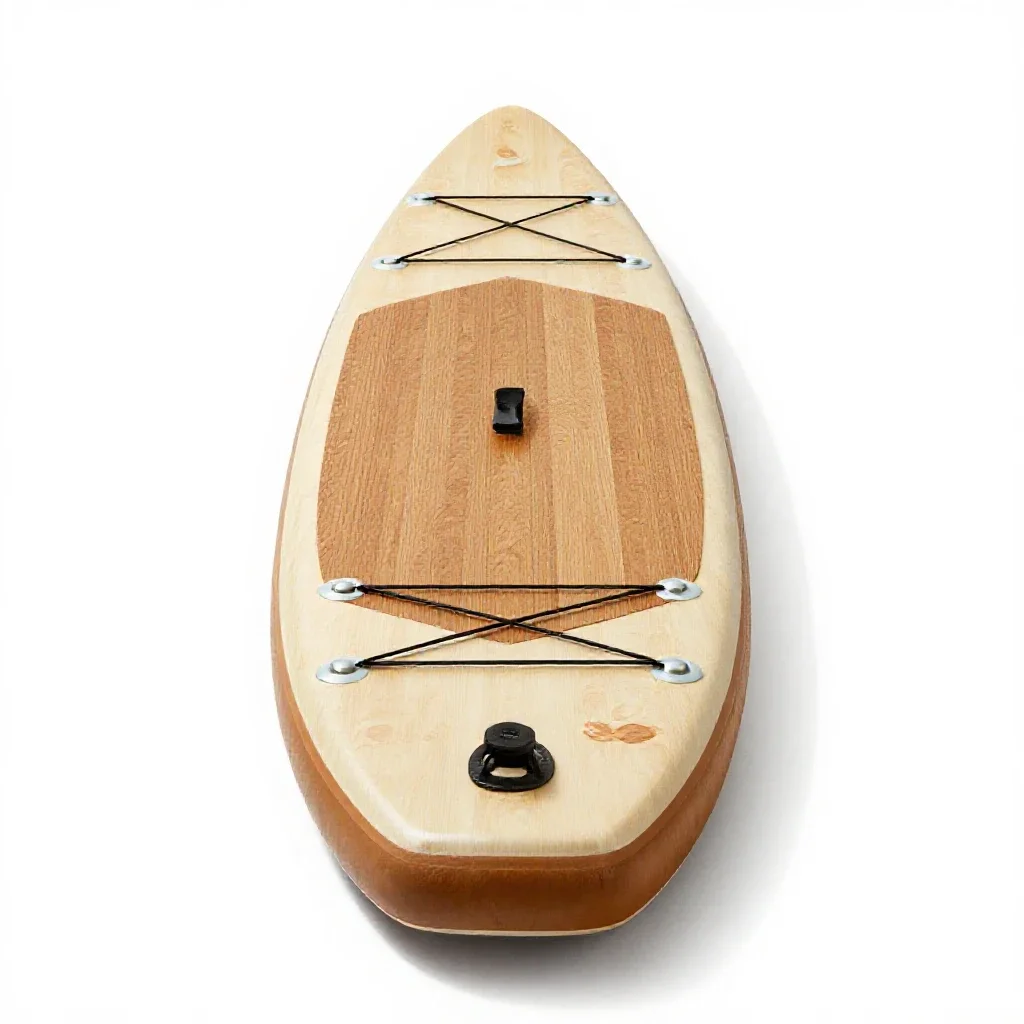 Stand-up paddle board isolated on a white background