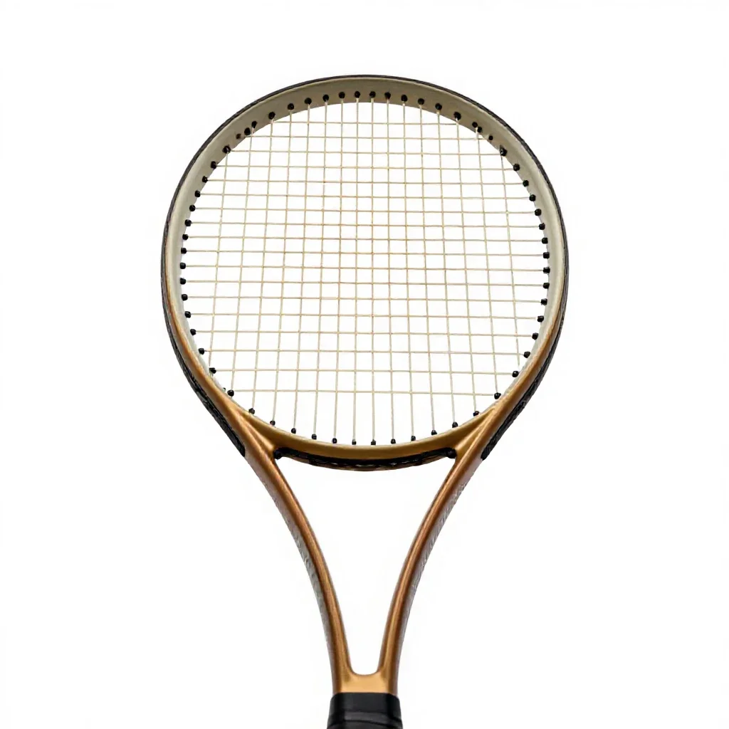 Tennis racquet isolated on a white background