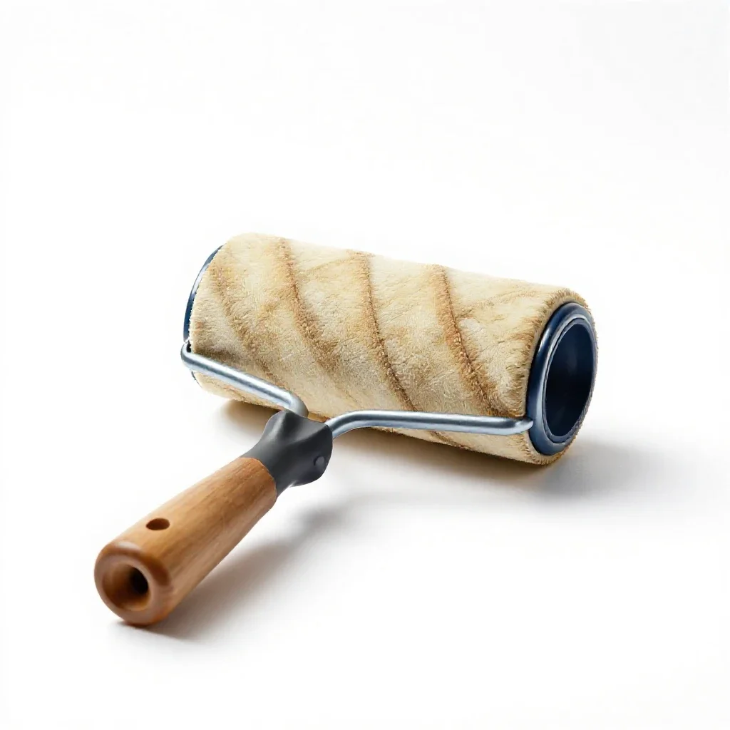 Brayer roller isolated on a white background