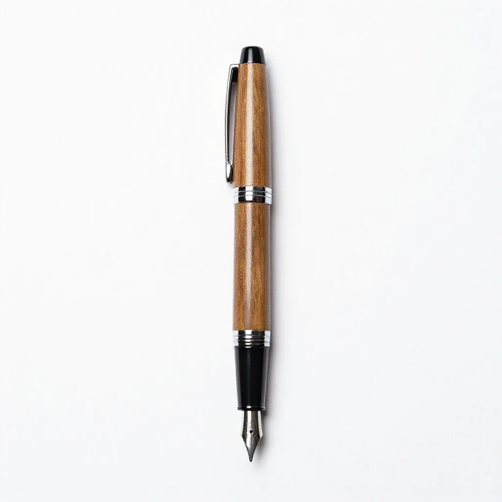 Fountain pen isolated on a white background