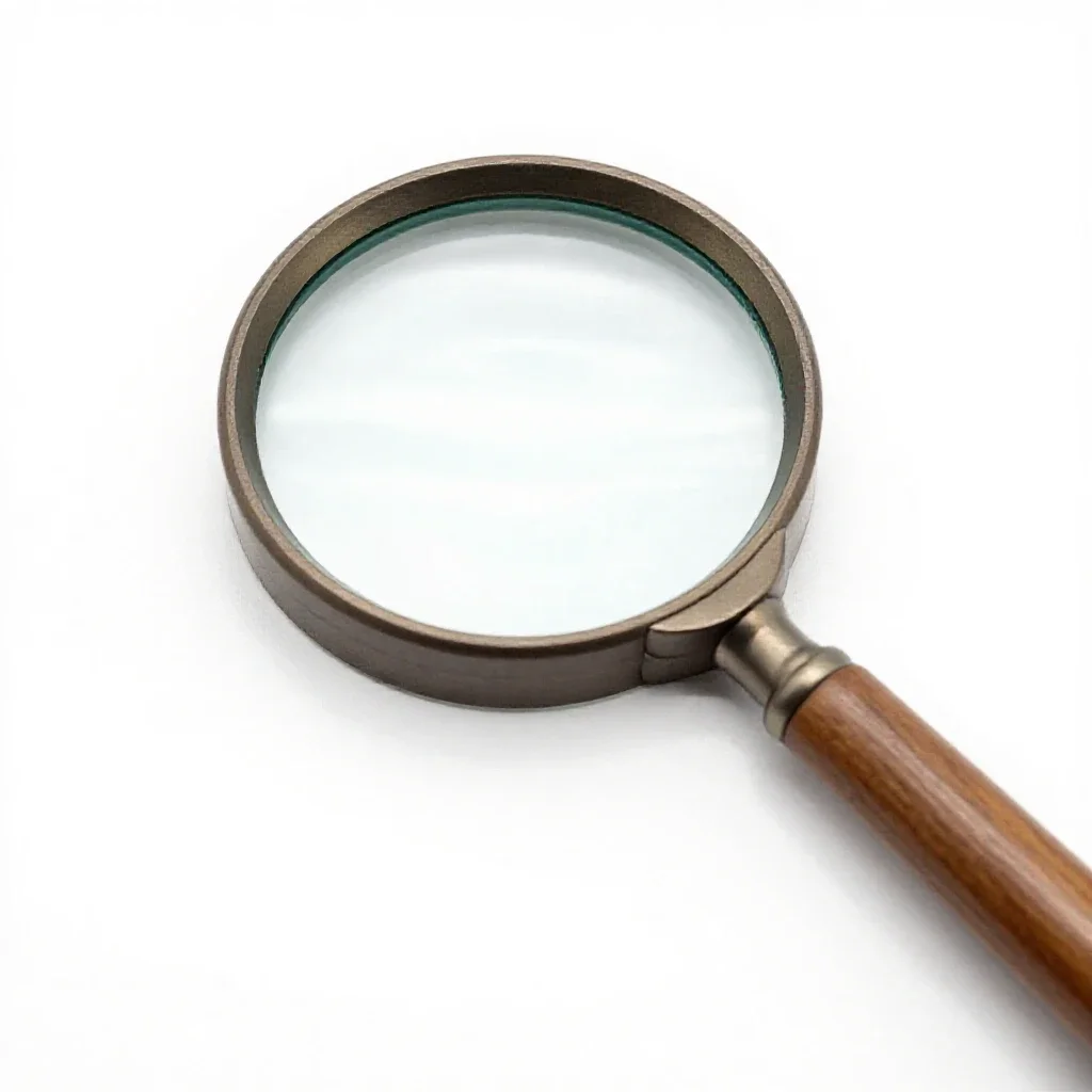 Magnifying glass isolated on a white background