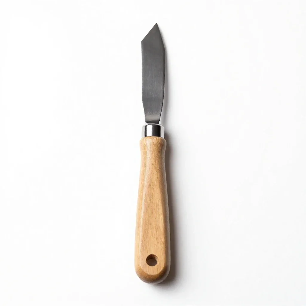 Palette knife isolated on a white background