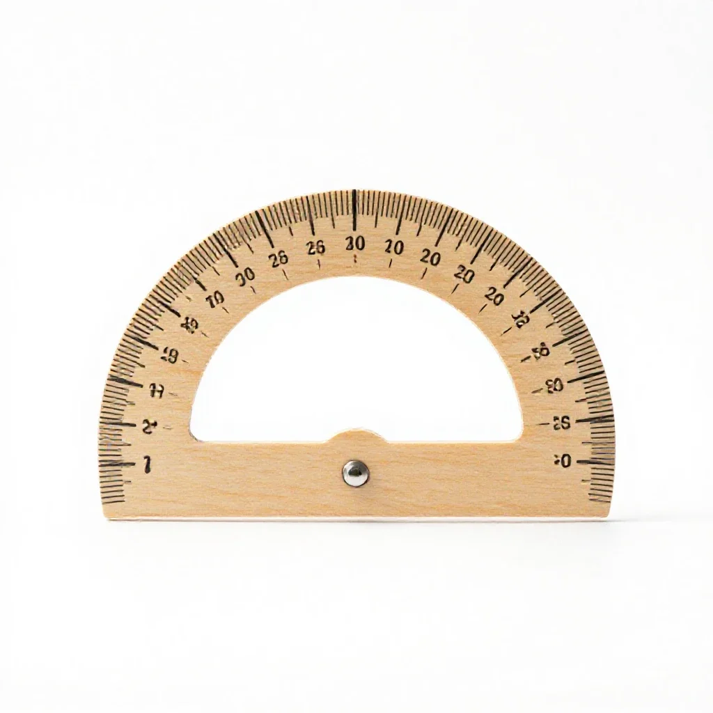 Protractor isolated on a white background