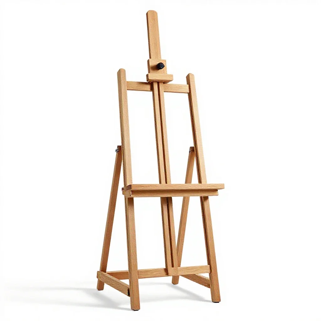 Easel isolated on a white background
