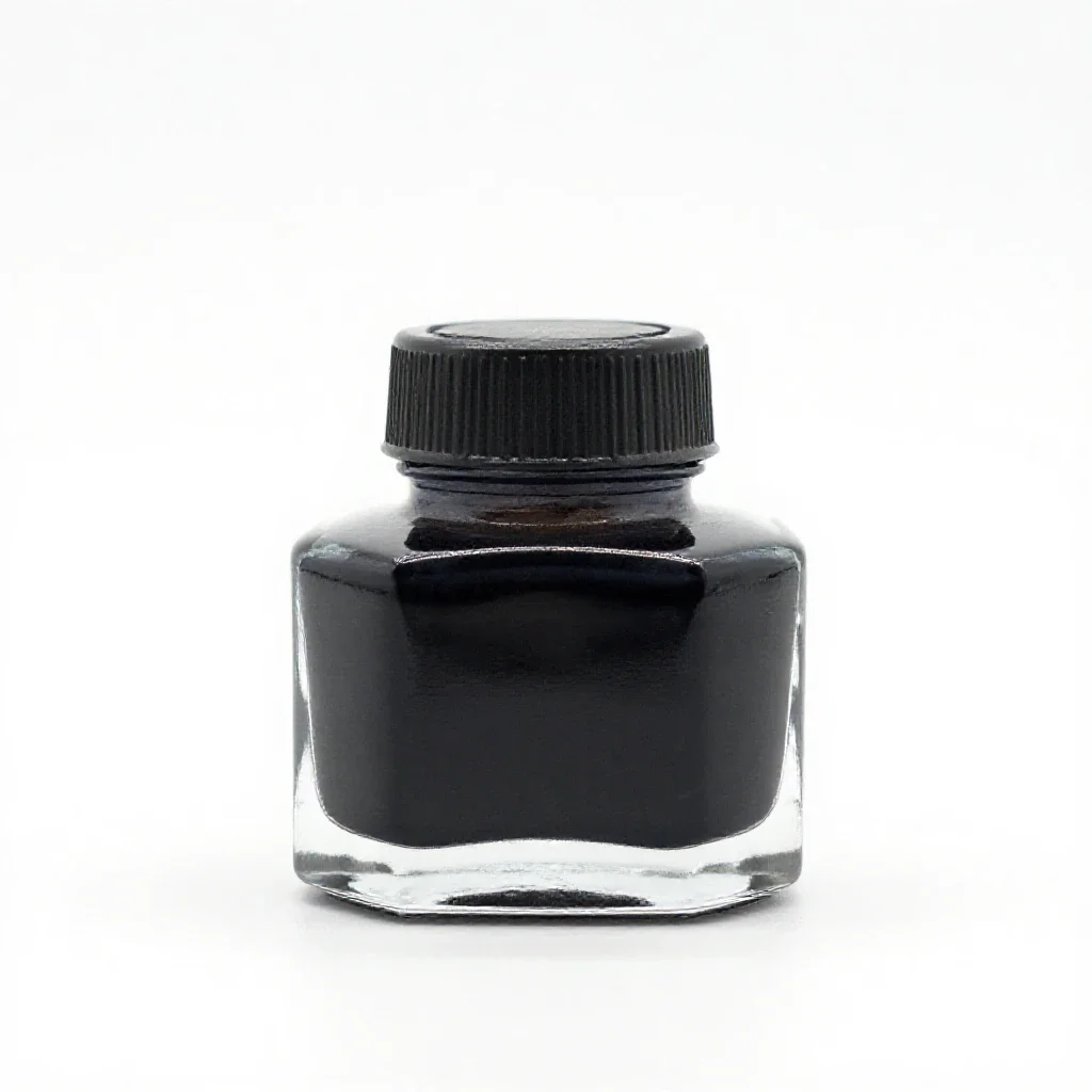 Inkwell isolated on a white background