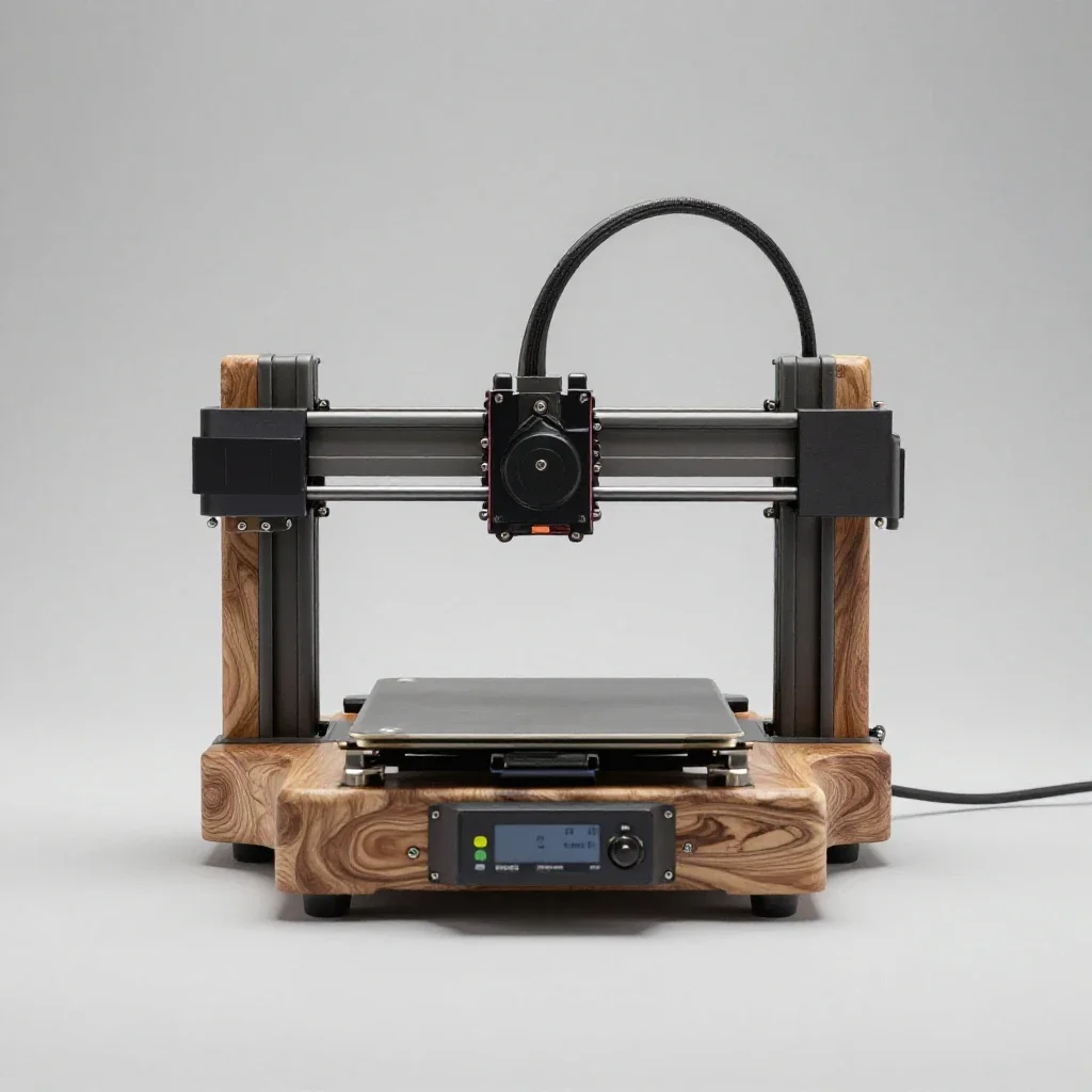 3d printer isolated on a white background