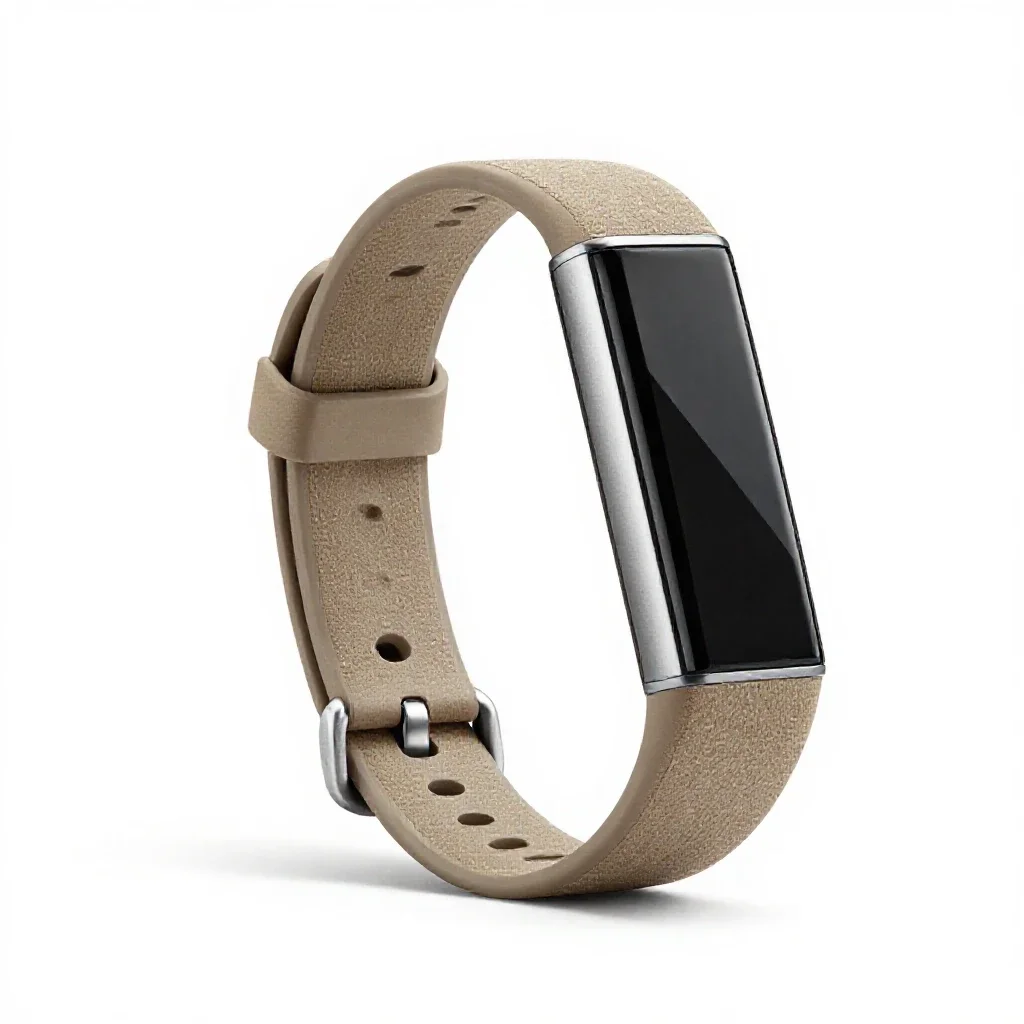 Fitness tracker band isolated on a white background