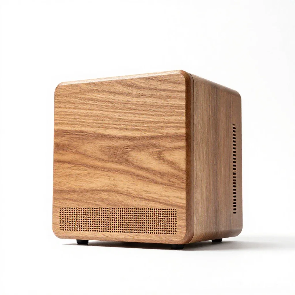Mini desktop computer isolated on a white background