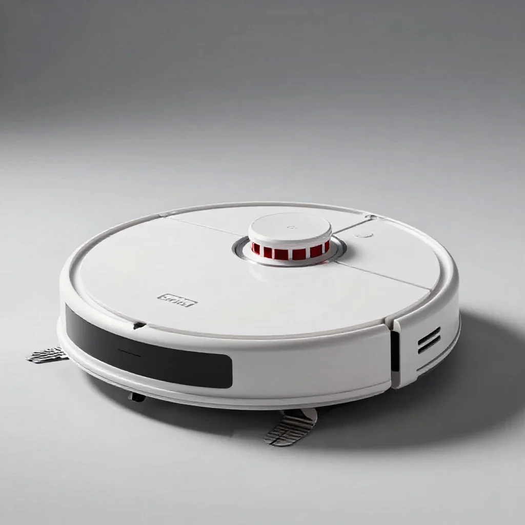 Robot vacuum isolated on a white background