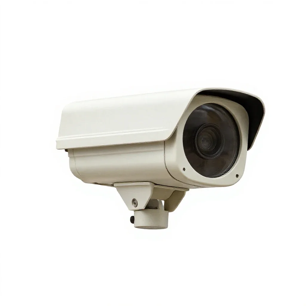 Security camera isolated on a white background