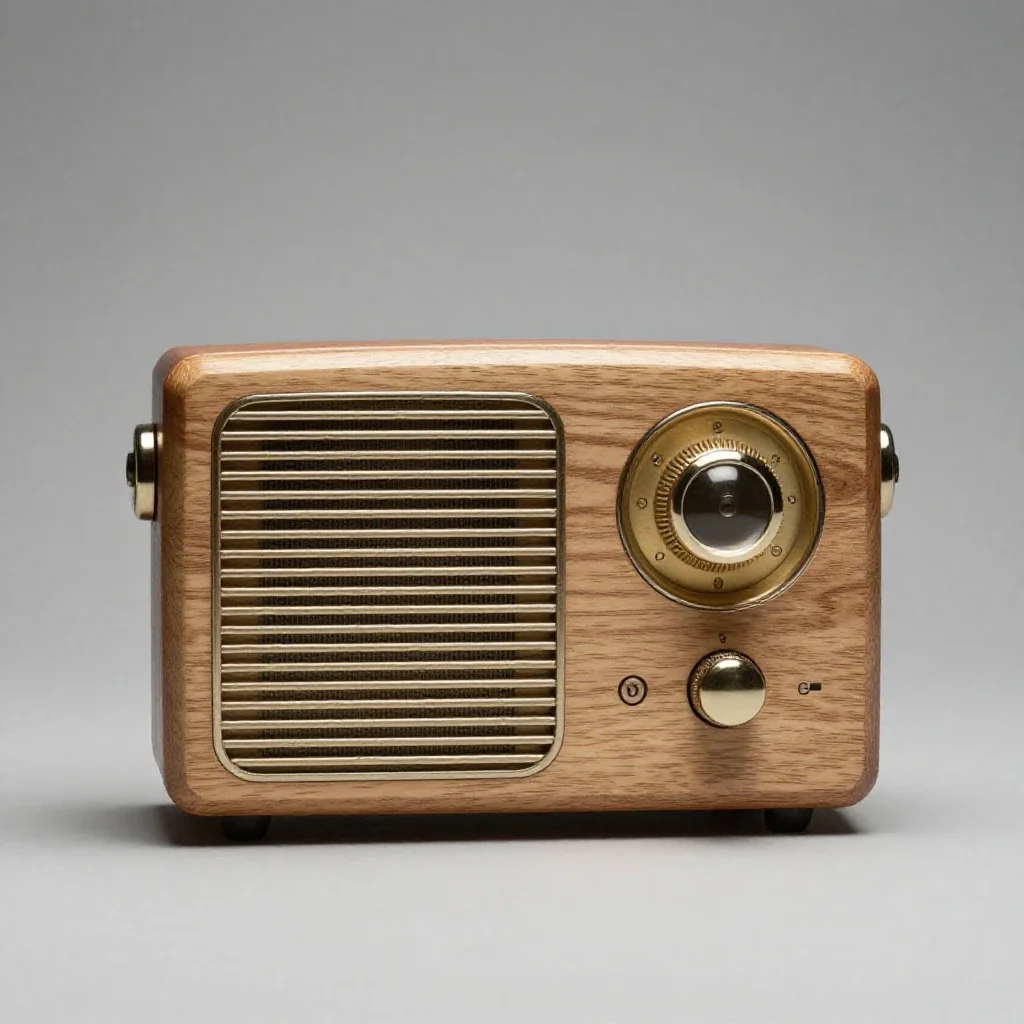 Shortwave radio isolated on a white background