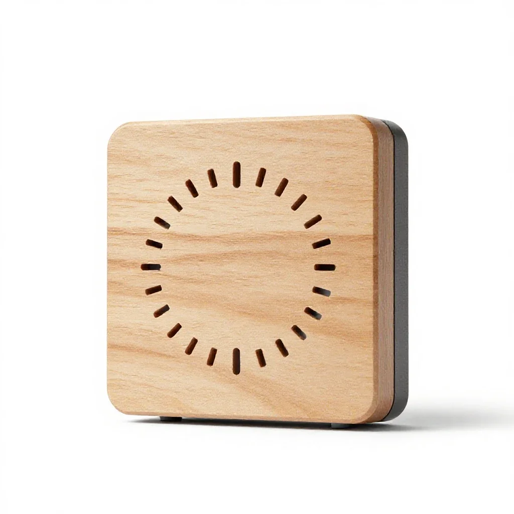 Smart thermostat isolated on a white background