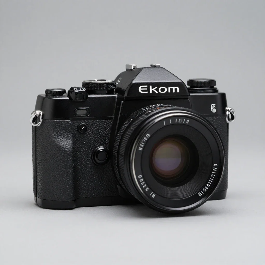 Twin-lens reflex camera isolated on a white background