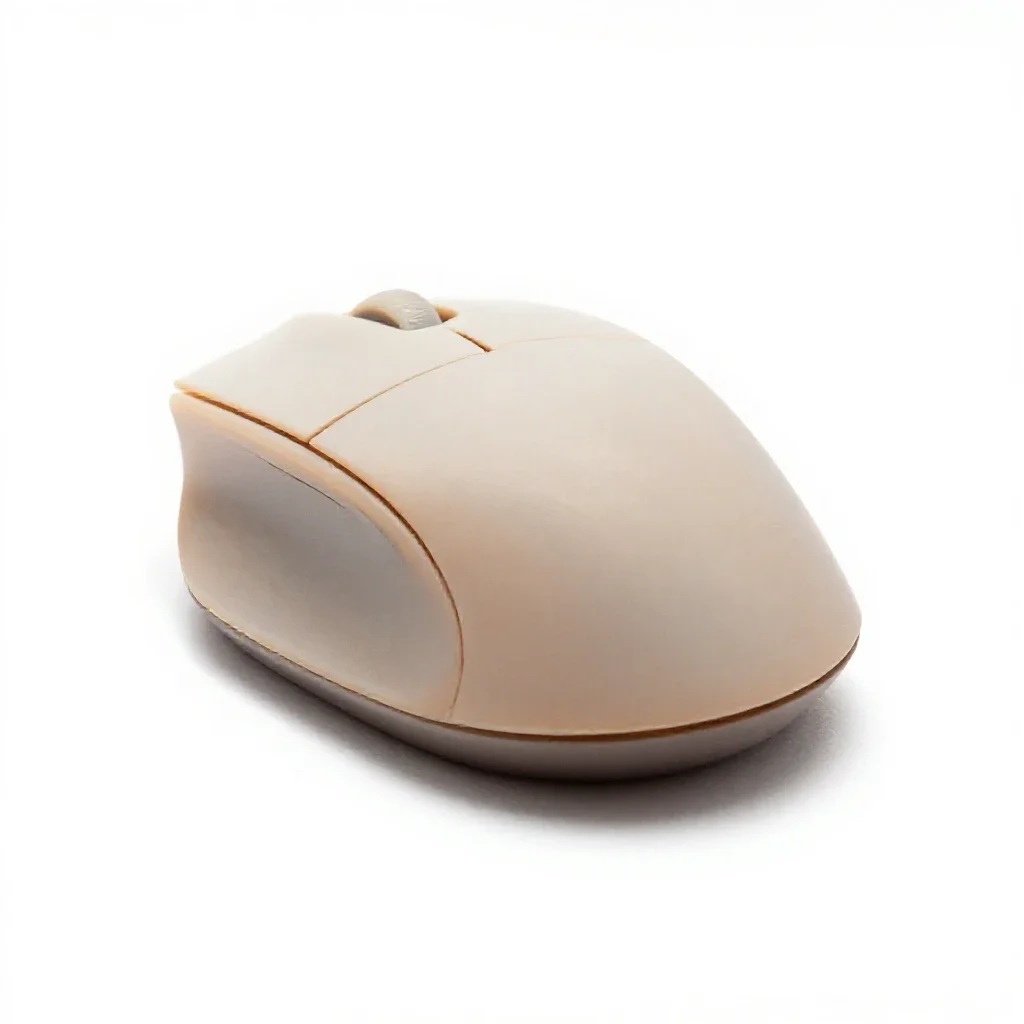Vertical ergonomic mouse isolated on a white background